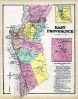 Providence East, East Providence, Omega, Providence Town East, East Providence Town, Rhode Island State Atlas 1870